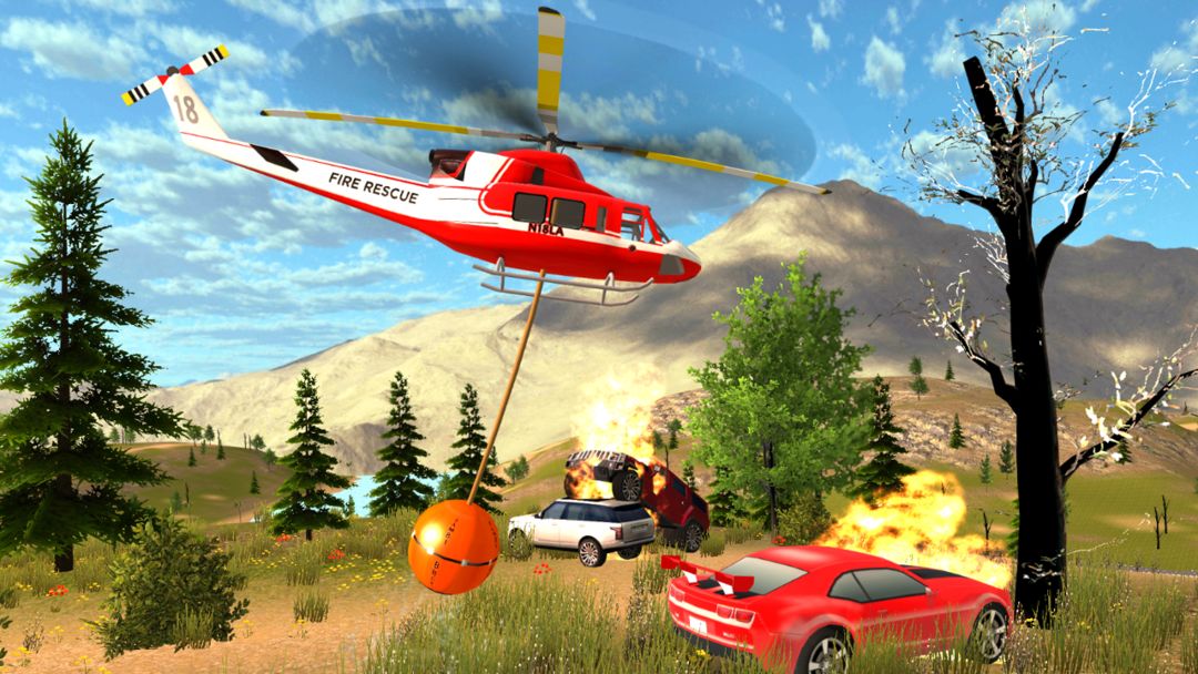 Helicopter Flying Car Driving ภาพหน้าจอเกม