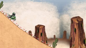 Stickman Downhill - Motocross Game Screenshot