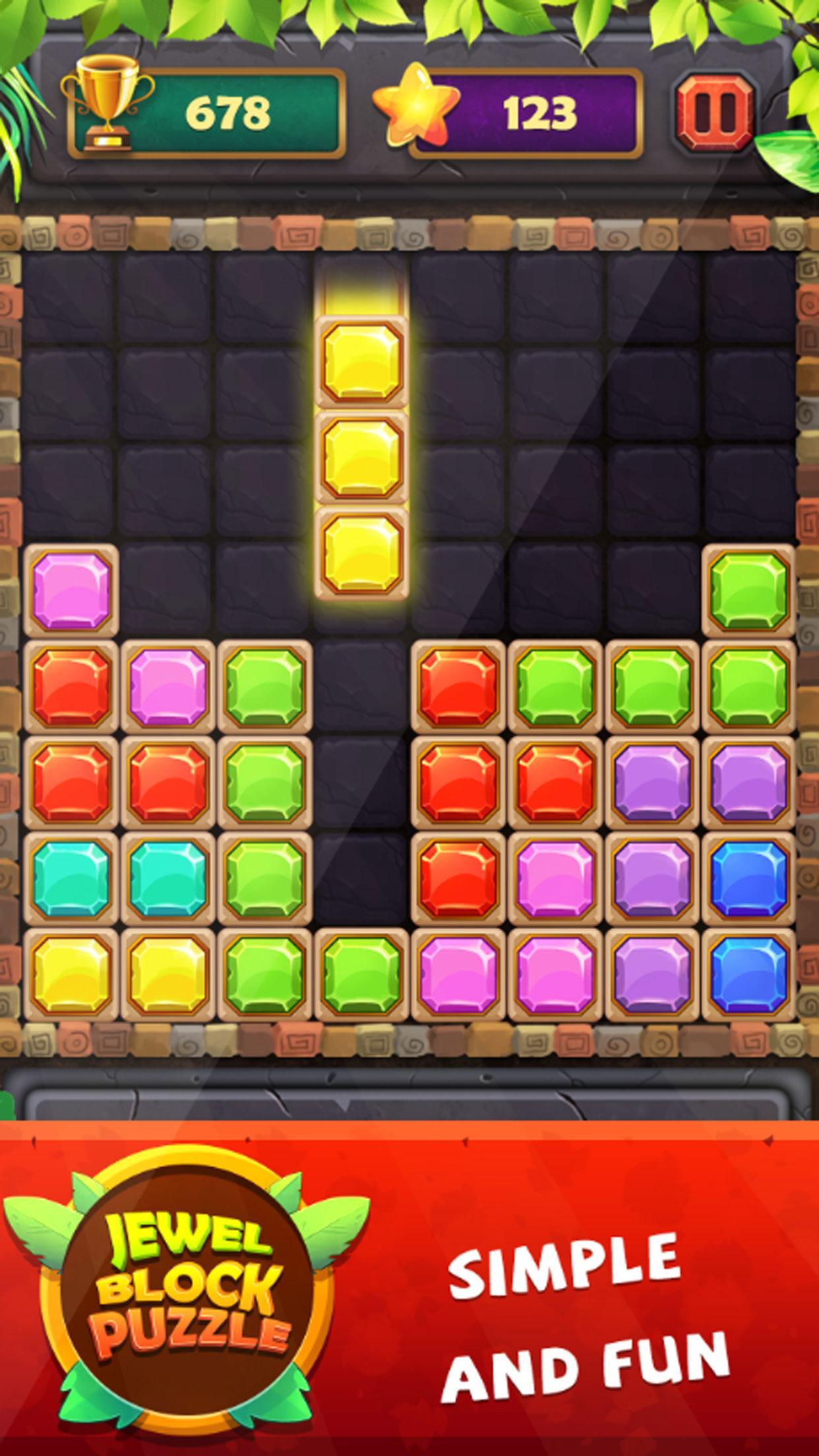 Block Puzzle Classic Jewel Game Screenshot