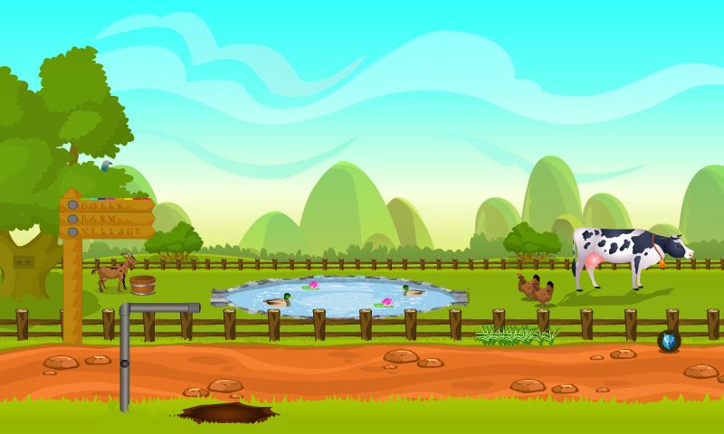 Village Tractor Escape screenshot game