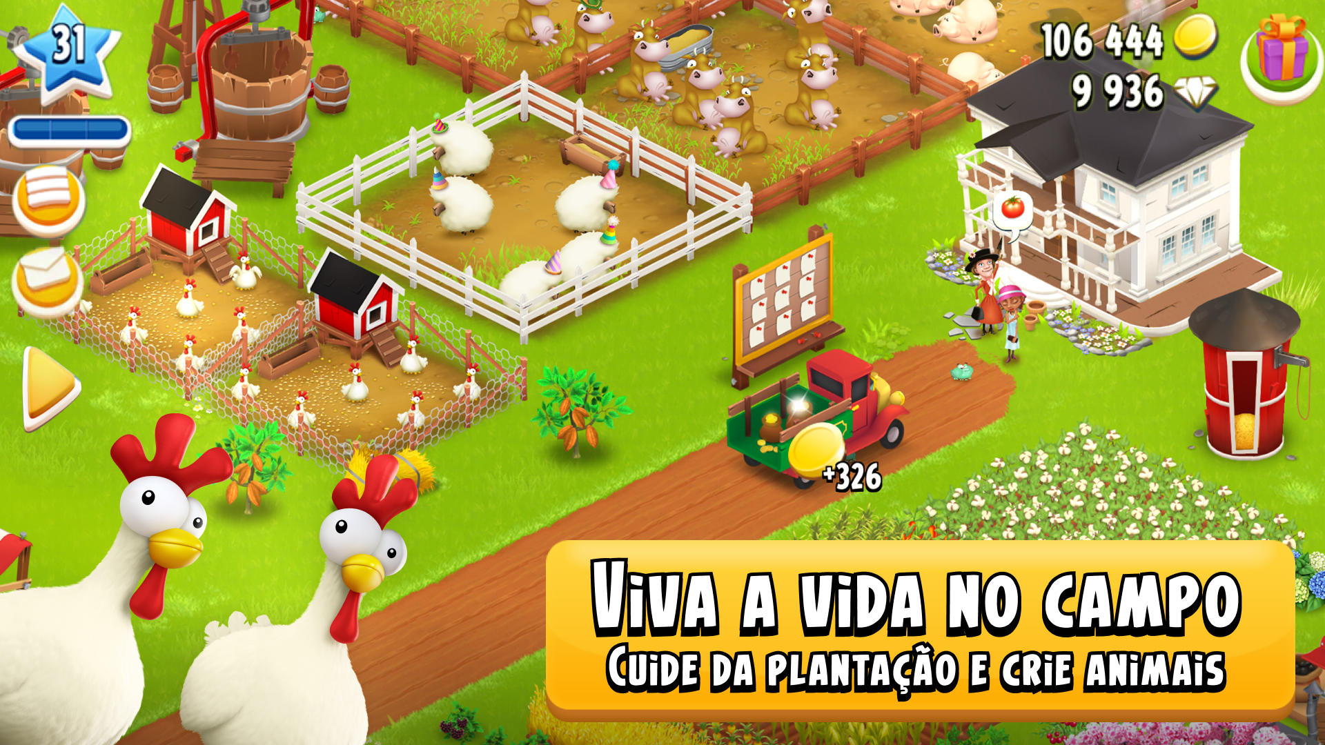 Captura de Tela do Jogo Hay Day