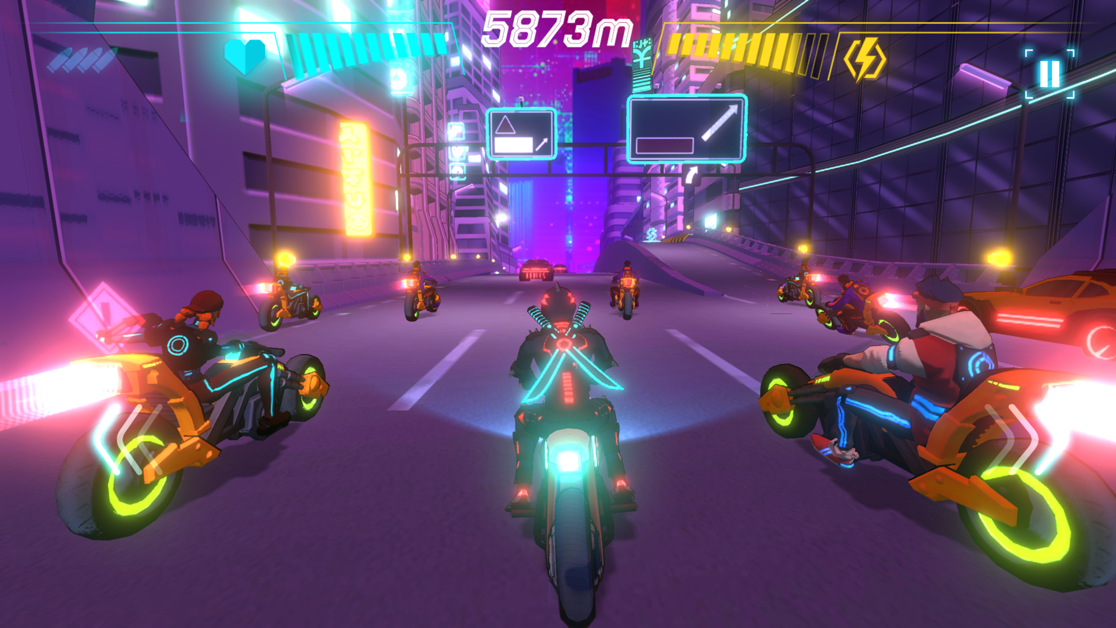 Screenshot of Neon Riders