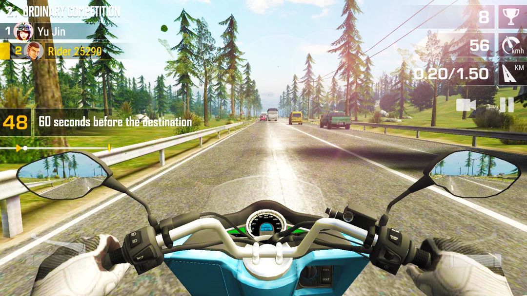 Screenshot of Moto Racer: Highway Traffic