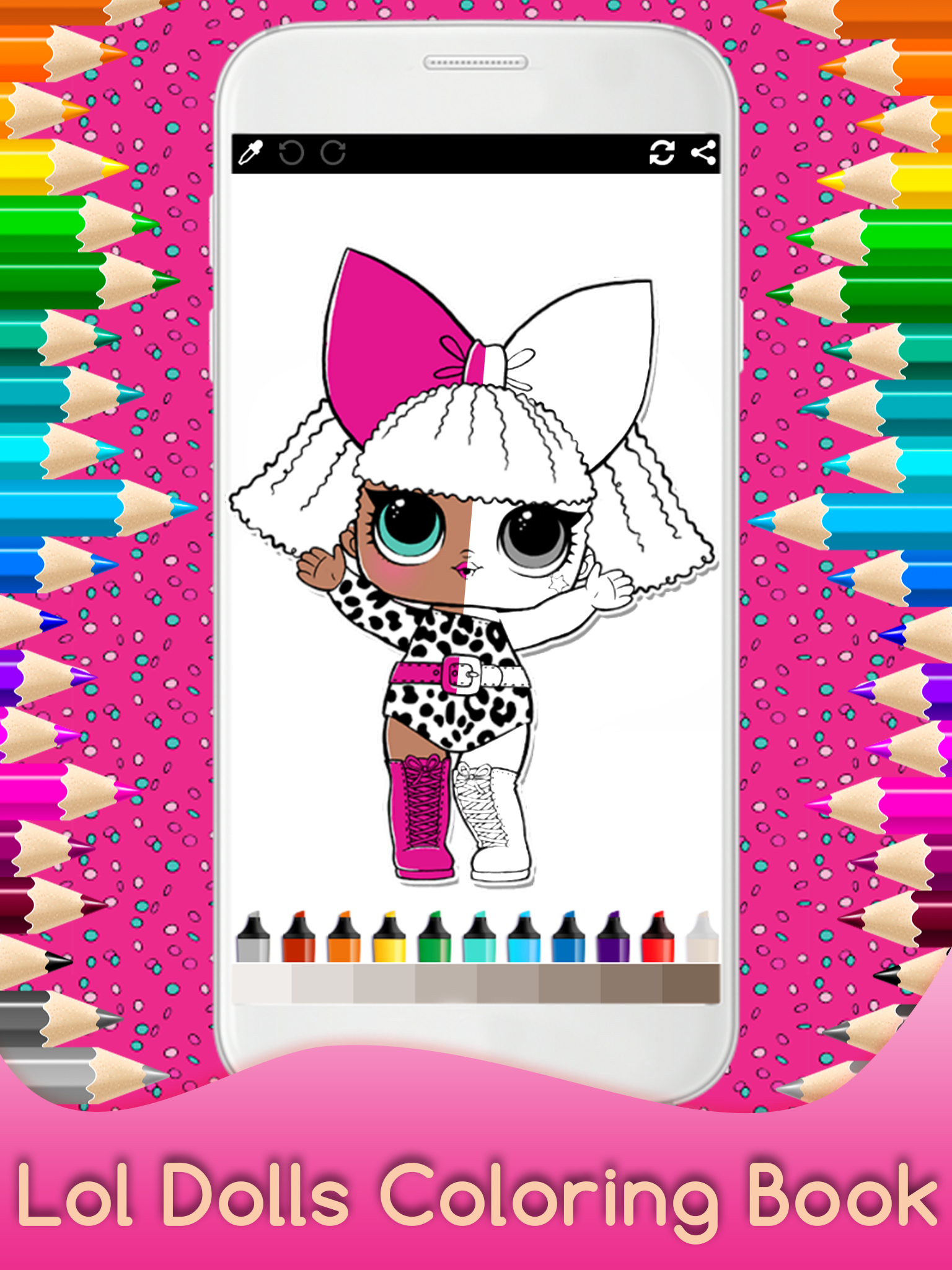 Coloring Surprise Dolls lol for Kids ภาพหน้าจอเกม