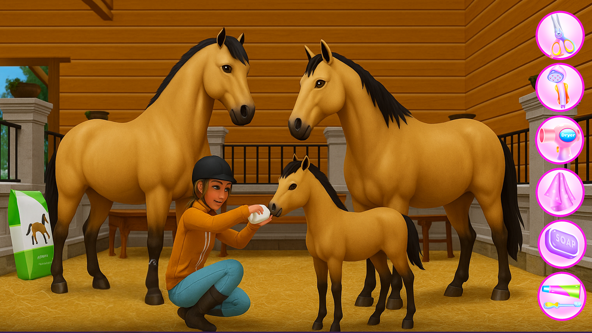 Princess Horse Caring 3 Game Screenshot