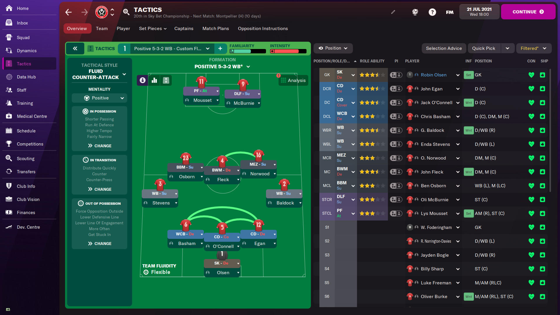 Screenshot of Football Manager 2022