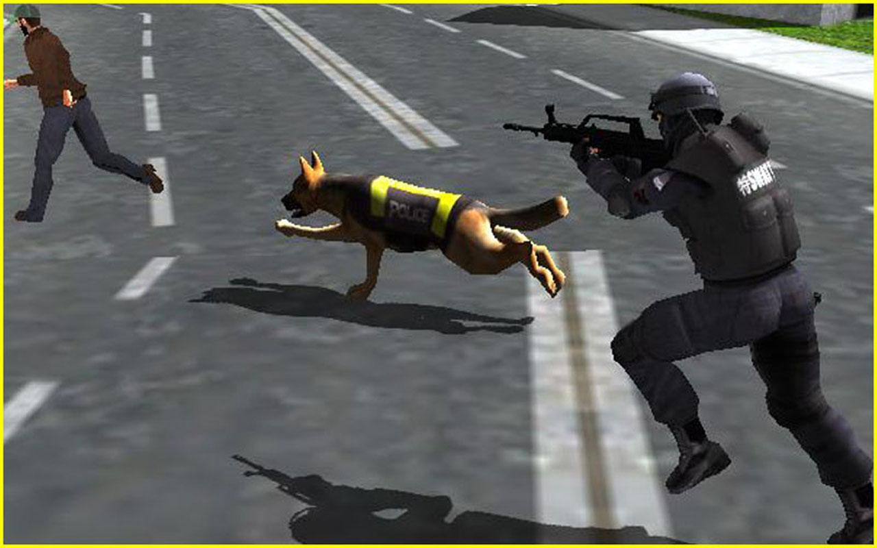 Police Dog Chase Criminal 3D Game Screenshot