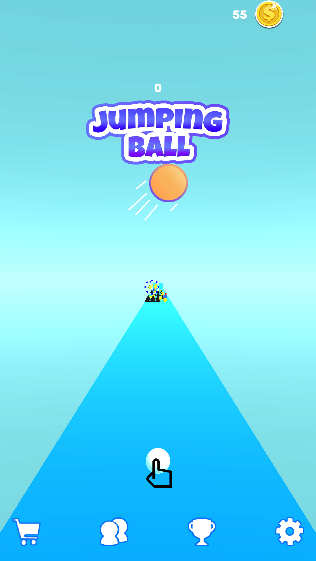 Captura de Tela do Jogo JumpingBall