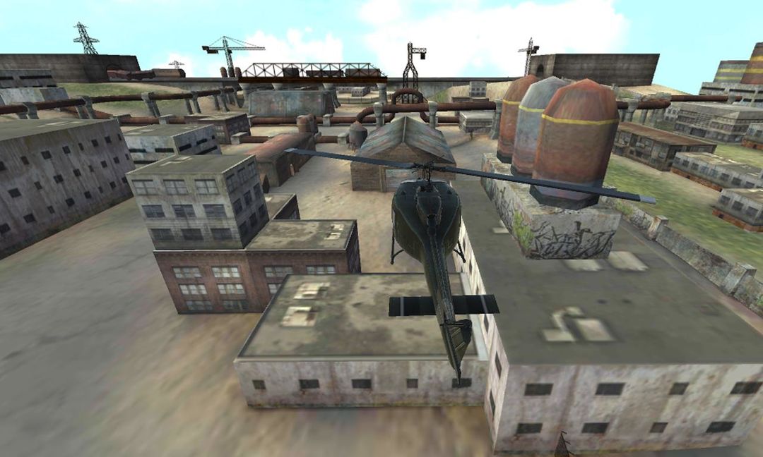 Screenshot of helicopter rescue practice sim