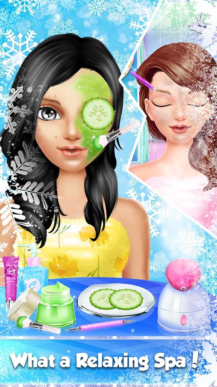 Glam Doll Chic North Pole Winter Salon Game Screenshot