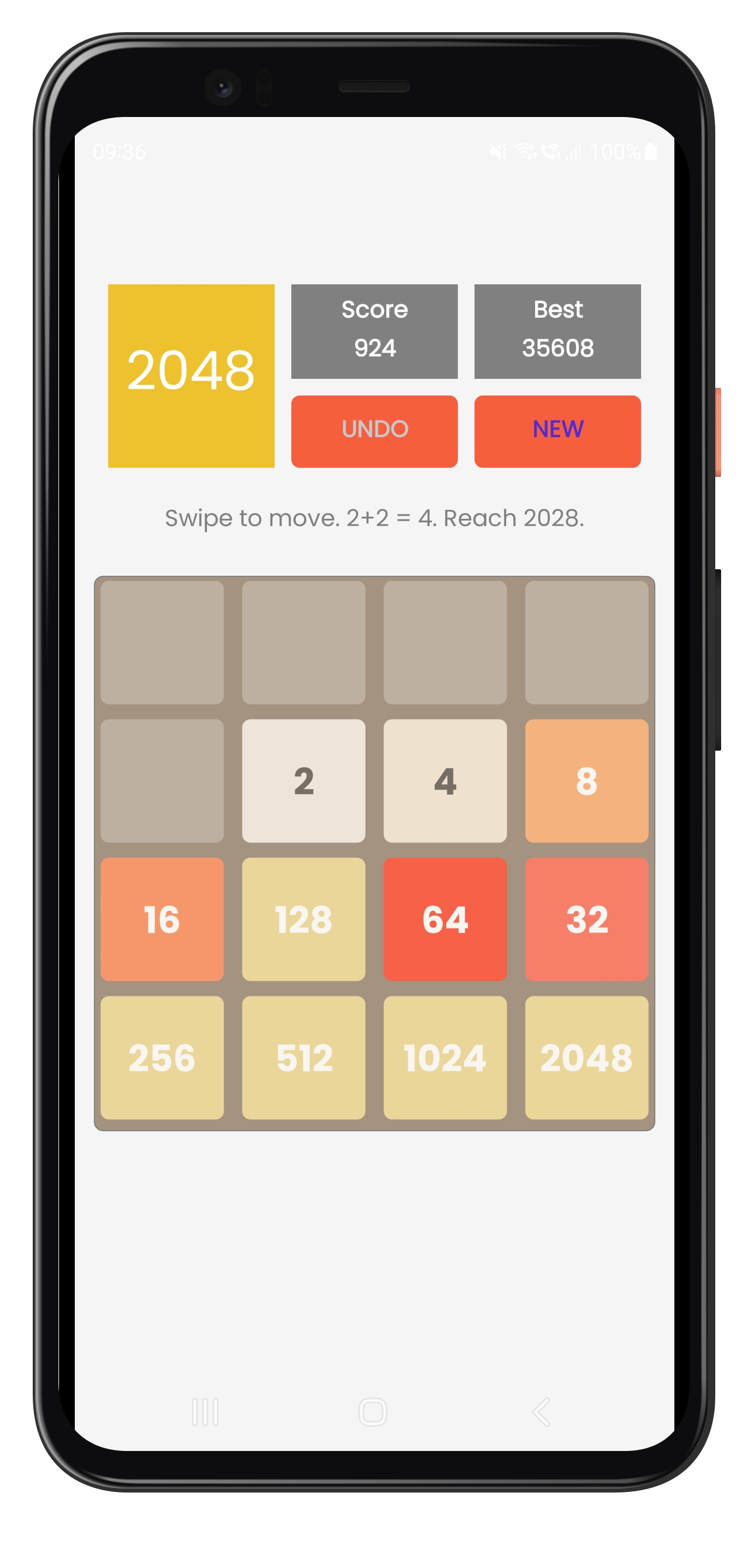 Jogo 2048 versão móvel andróide iOS apk baixar gratuitamente-TapTap