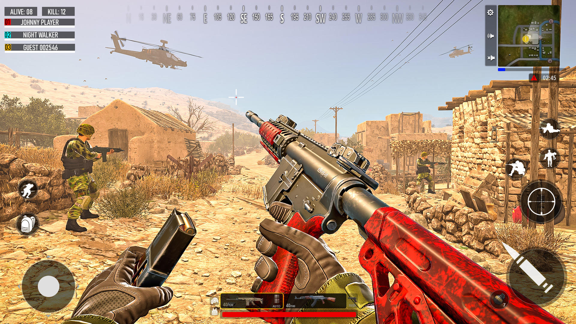 Low MB Game Gun Shooting Army ภาพหน้าจอเกม