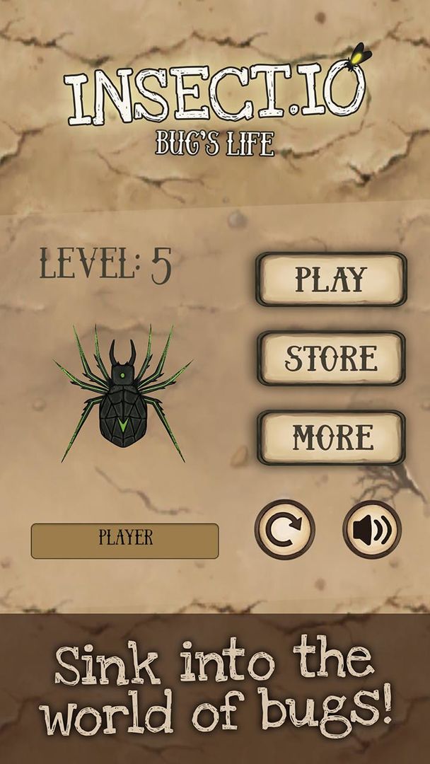 Screenshot of Insect.io spore bug's life