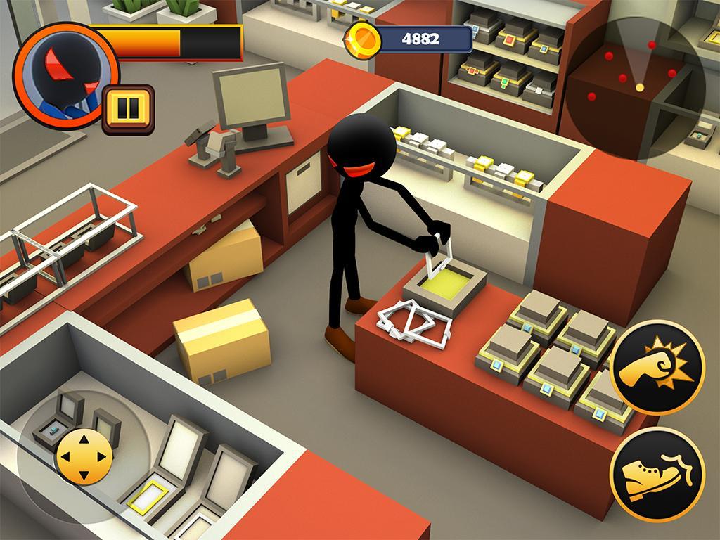 Criminal Stickman Escape 3D 게임 스크린 샷