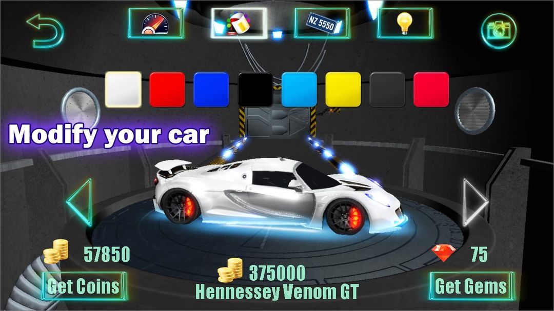 Racing Garage 게임 스크린 샷