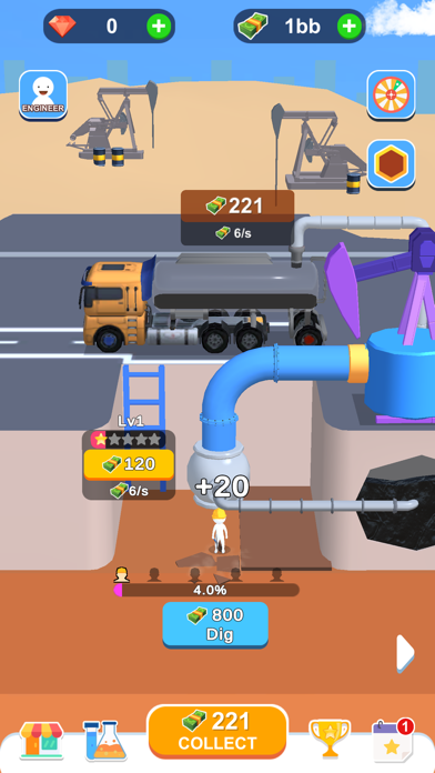 Idle Oil Well Game Screenshot