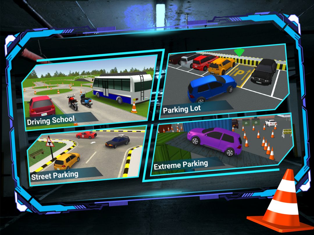 드라이빙 스쿨  - 자동차, 버스 및 자전거 주차 게임 게임 스크린 샷