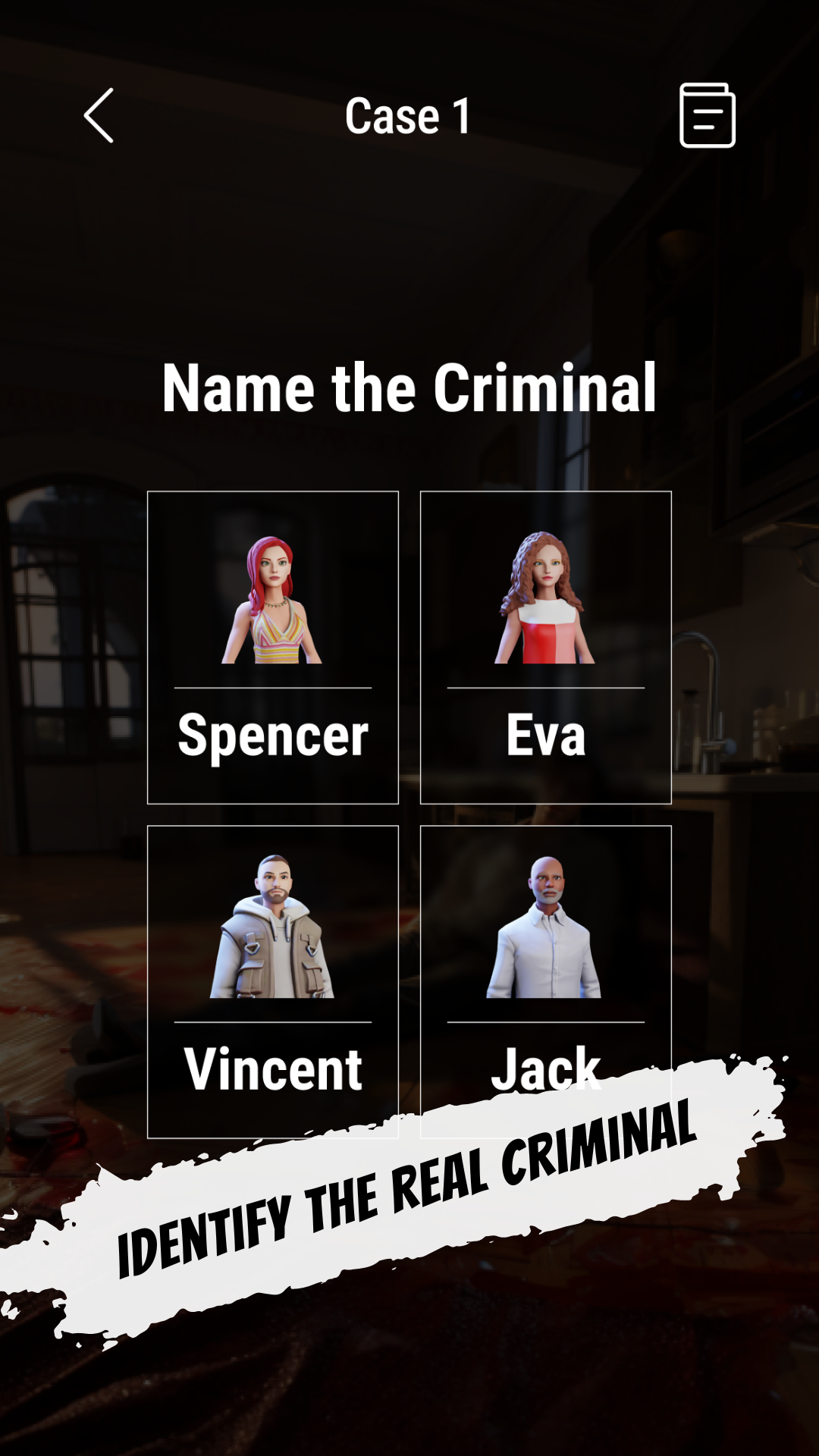 AI Suspects: Unmask AI Crime Game Screenshot