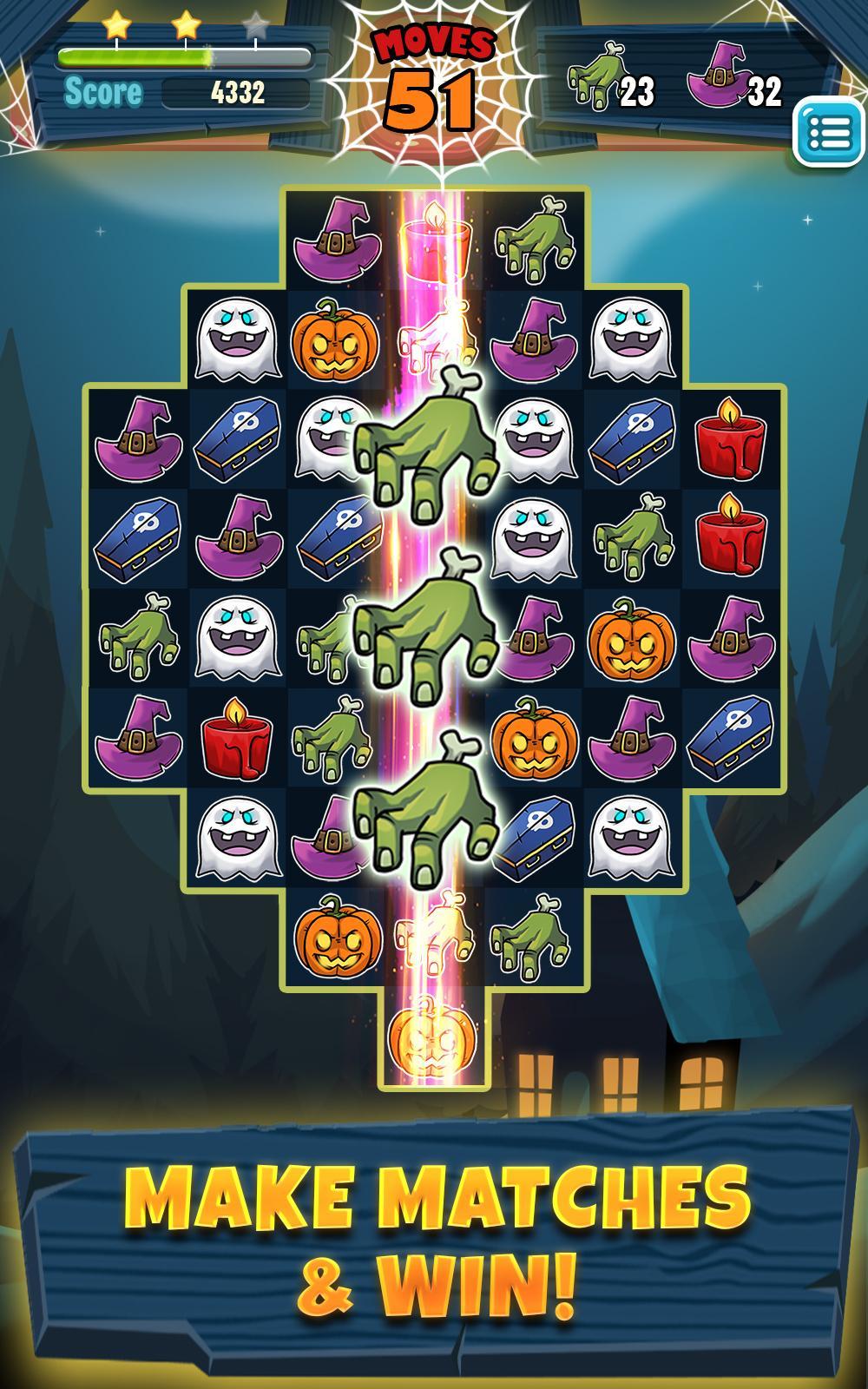 Halloween Match 3 Game Screenshot