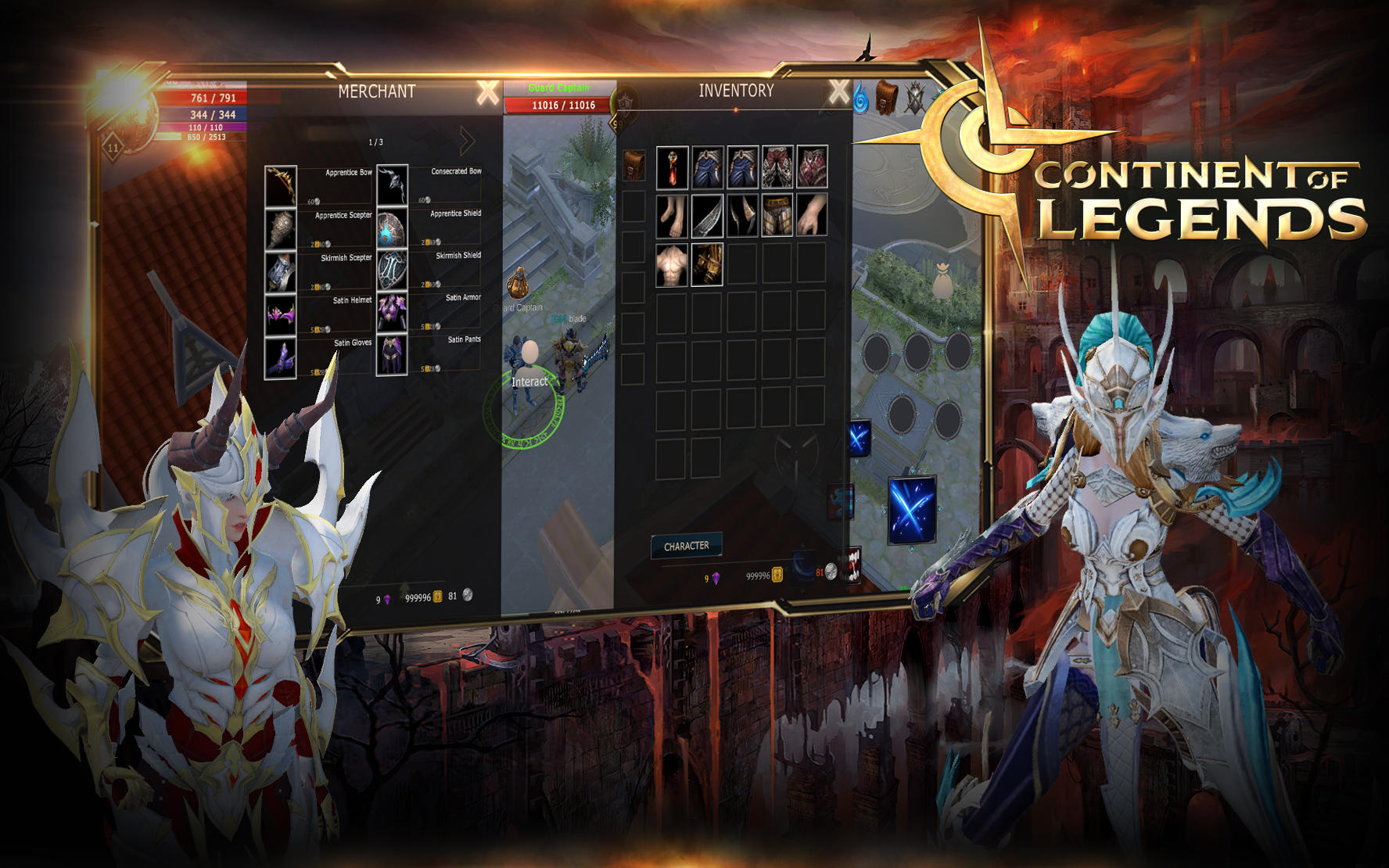 Continent of Legends screenshot game