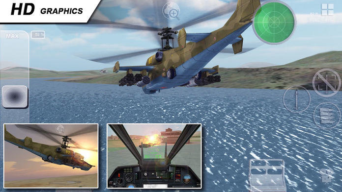 Helicopter Black Shark Gunship Game Screenshot