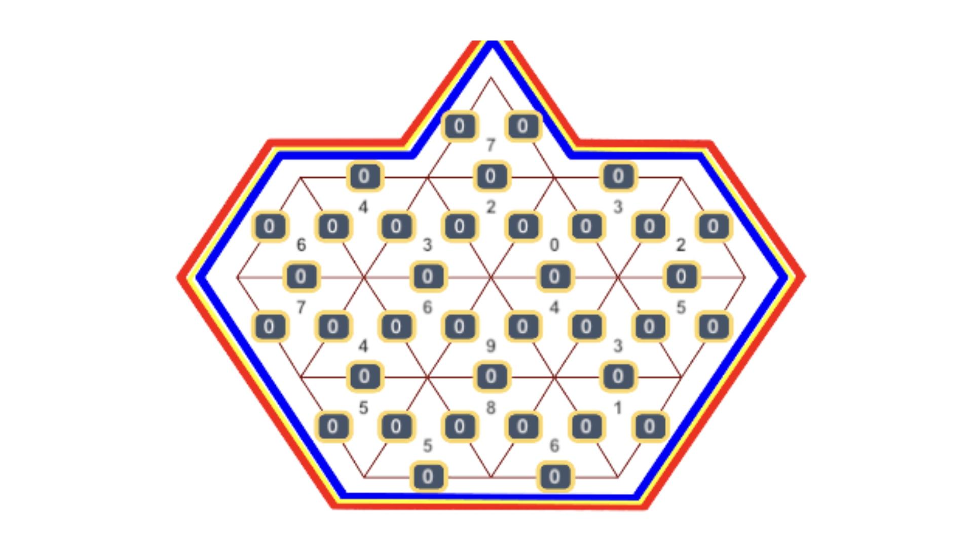 Скриншот игры Trigon Math Puzzle Game