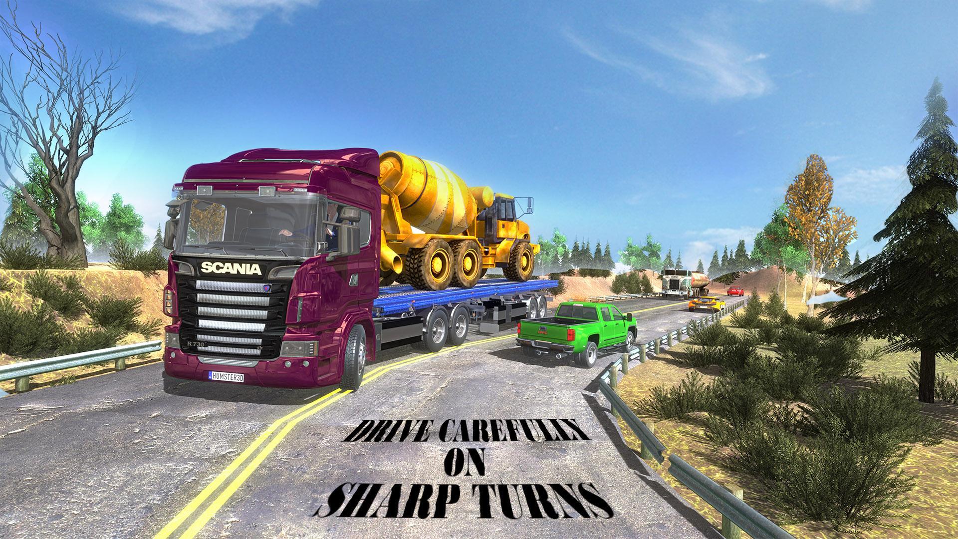 Construction Machines Transporter Cargo Truck Game Game Screenshot