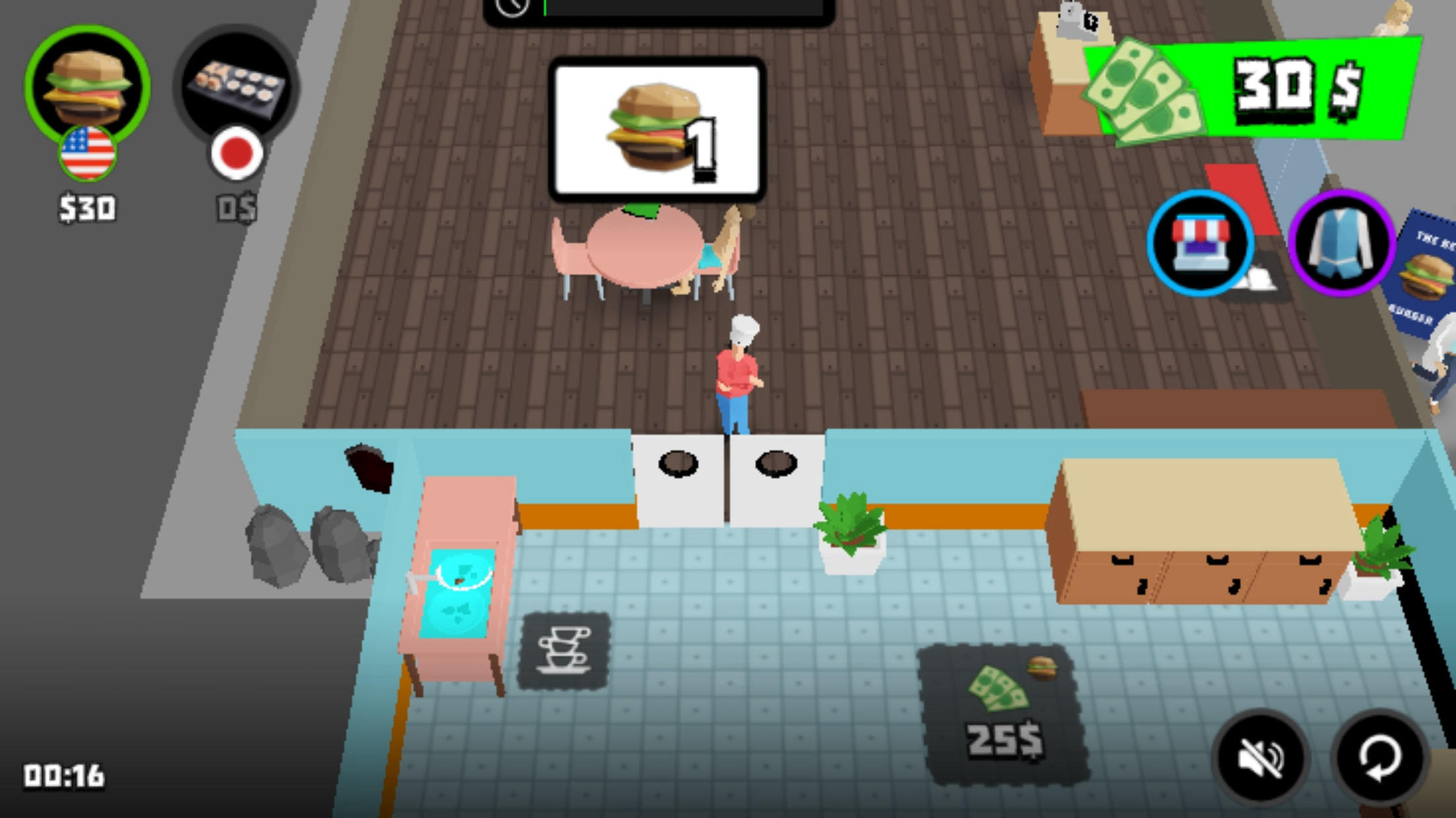 Ảnh chụp màn hình Burger Bounty : Cooking Game