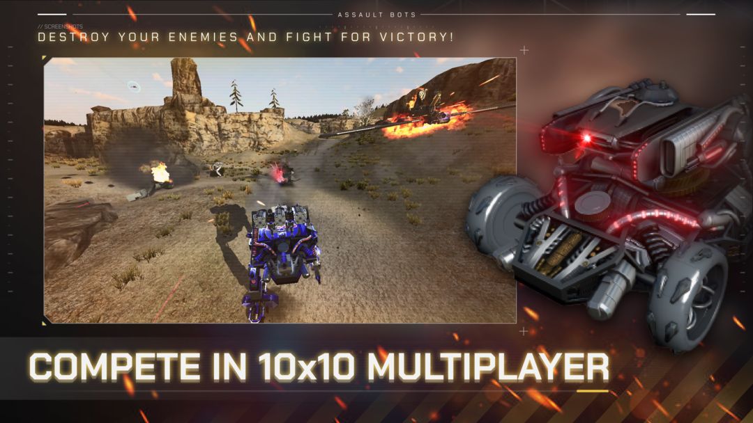 Assault Bots: Multiplayer 게임 스크린 샷