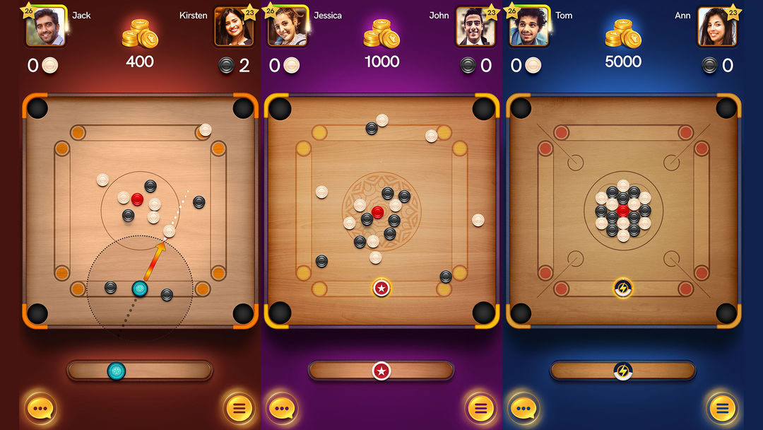 Screenshot of Carrom Pool: Disc Game