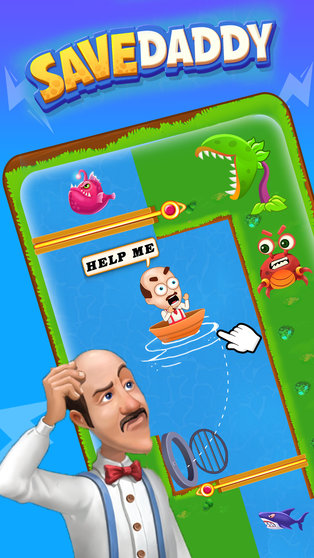 Pull the Pin - Save Daddy Game Screenshot