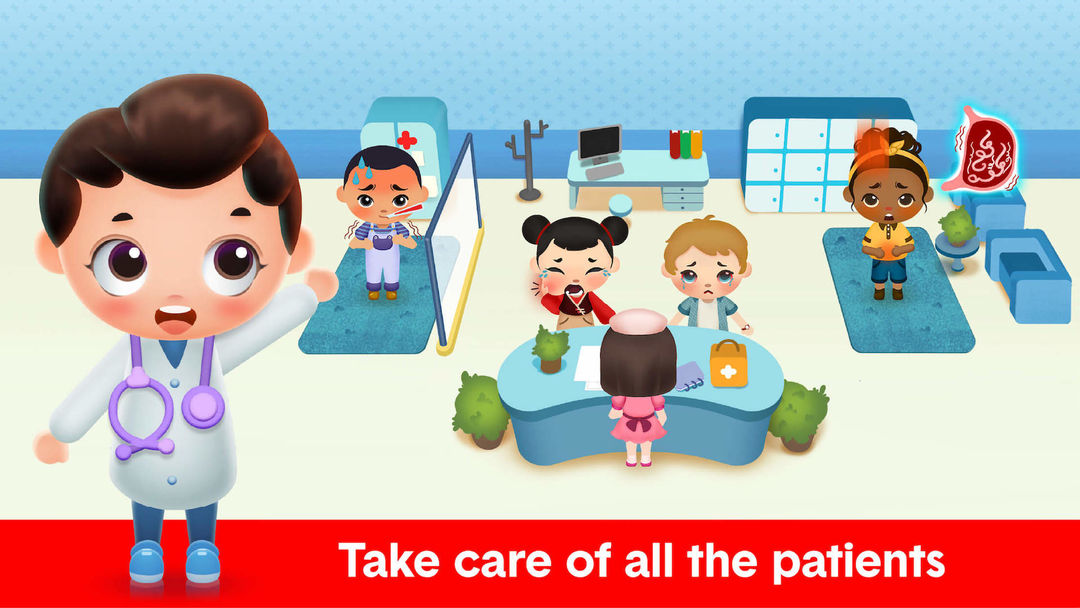 โรงพยาบาลแสนสุข - เกมหมอสำหรับเด็ก ภาพหน้าจอเกม