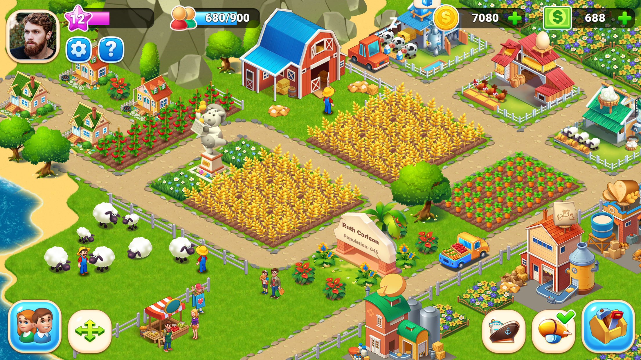 Screenshot 1 of Farm City : Farming & City Building 2.10.30c
