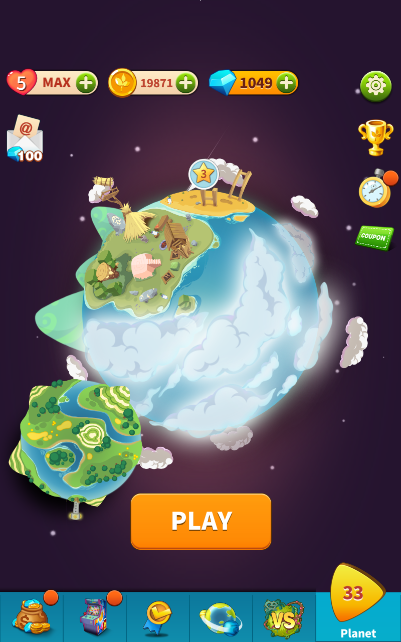 puzzle planet Game Screenshot