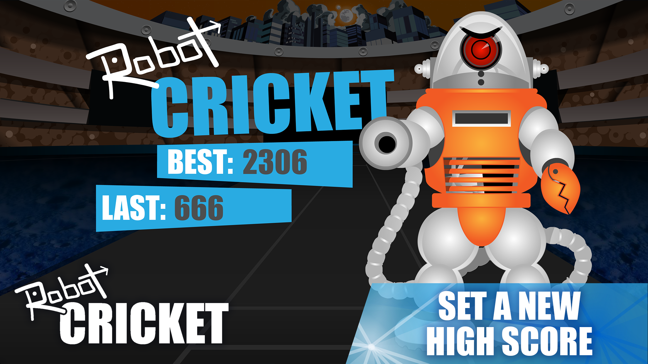 Robot Cricket Game Screenshot