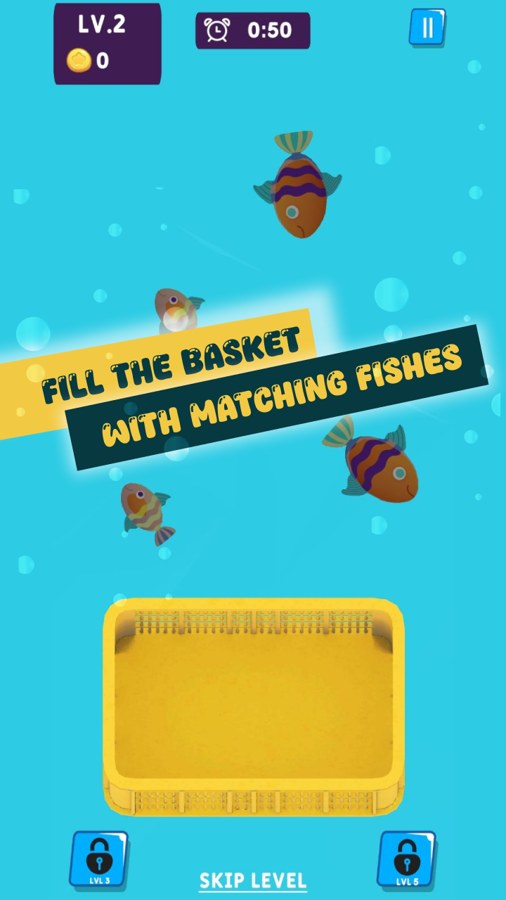 Fish Sort & Match 3D Game Screenshot