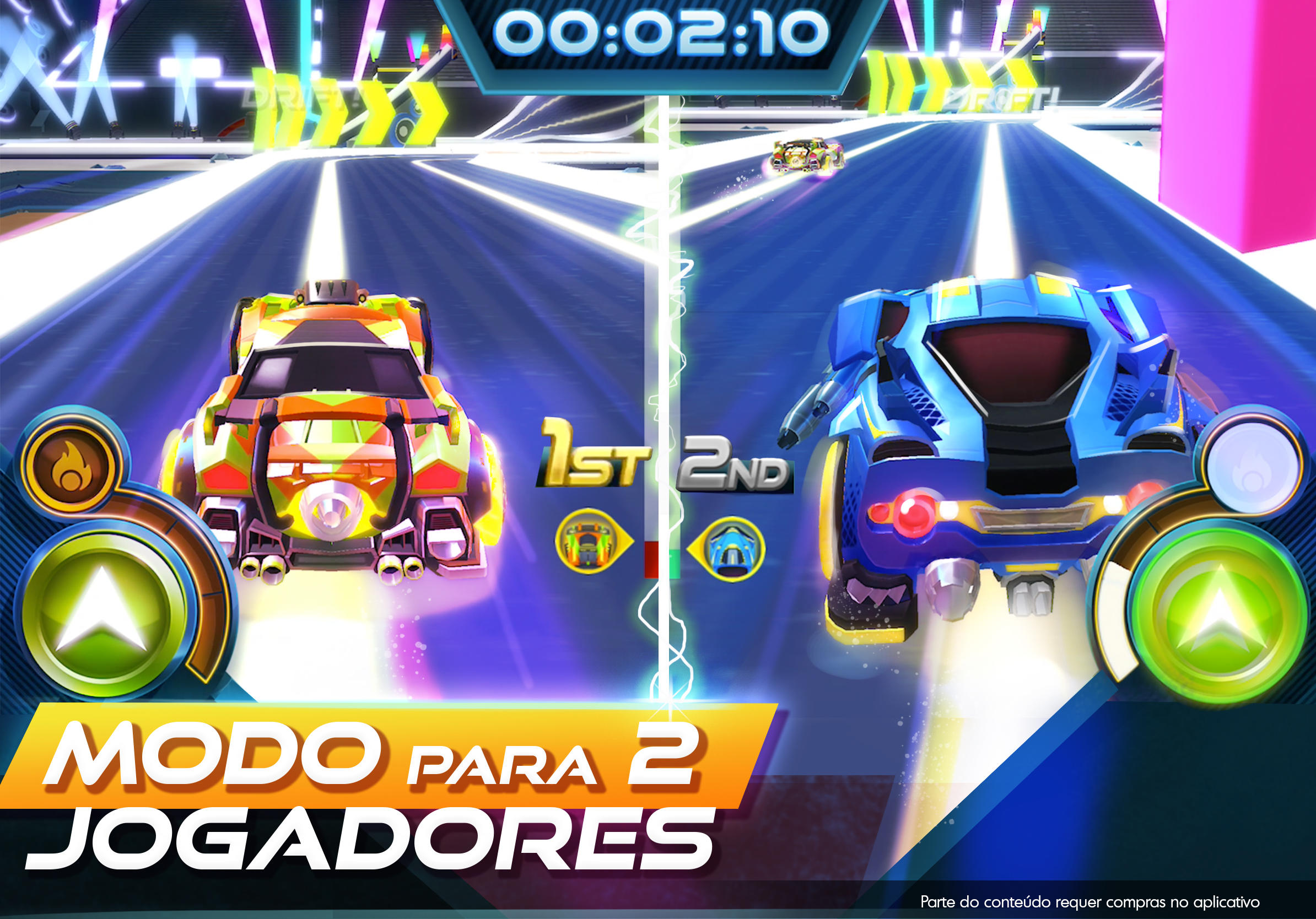 Captura de Tela do Jogo RaceCraft - Constrói e Corre