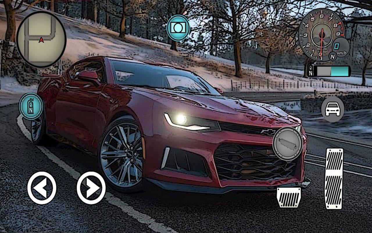 Cuplikan Layar Game Camaro Car Driving Simulator