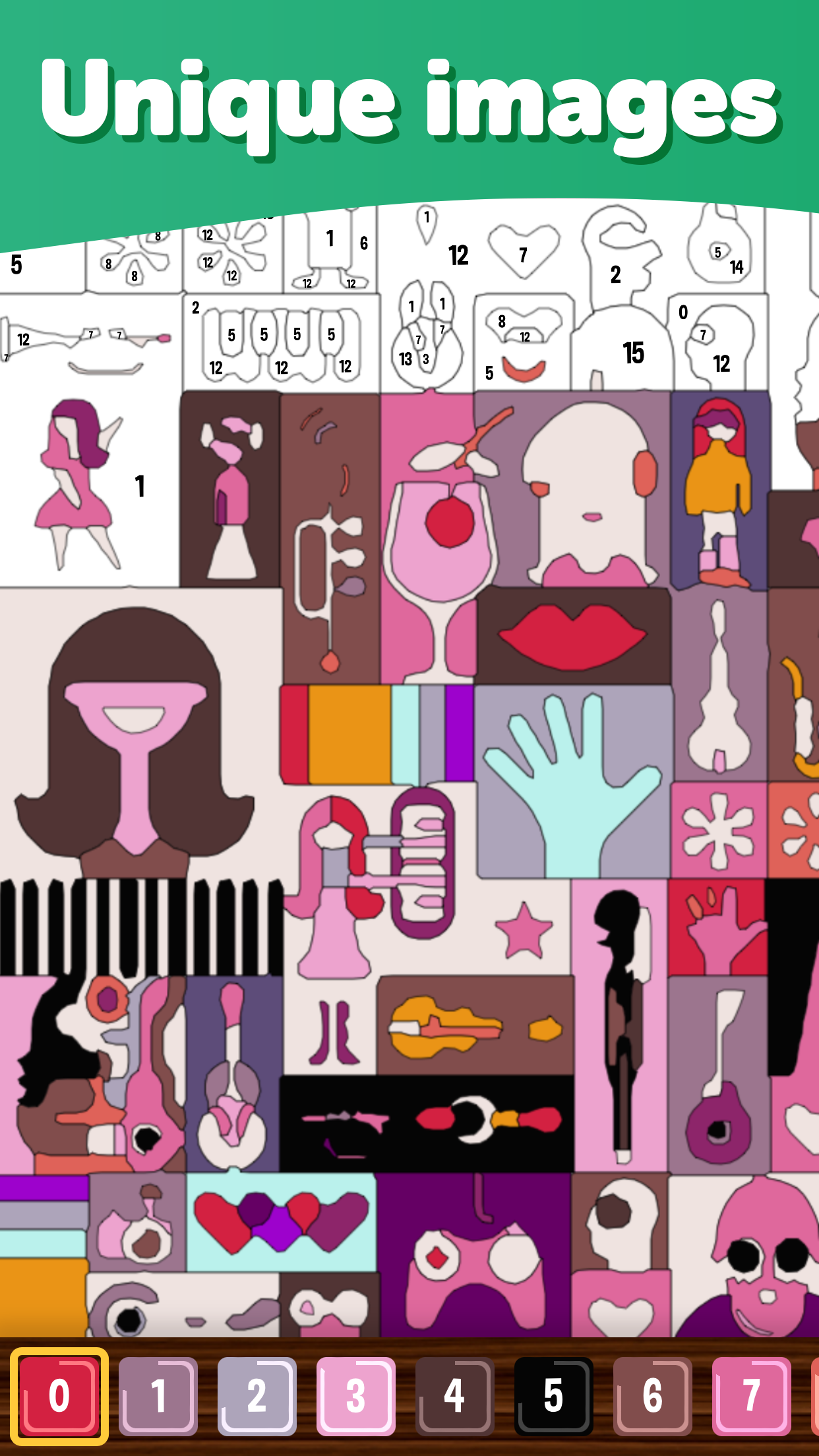 Cuplikan Layar Game Adult Coloring Book: By Number