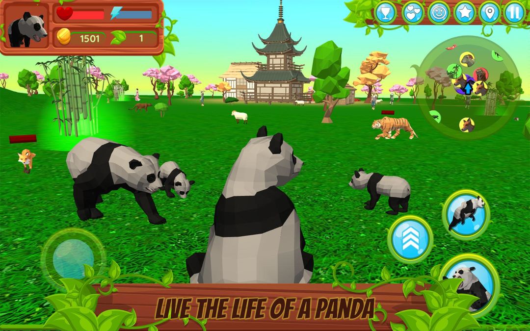 Panda Simulator  3D – Animal Game 게임 스크린 샷
