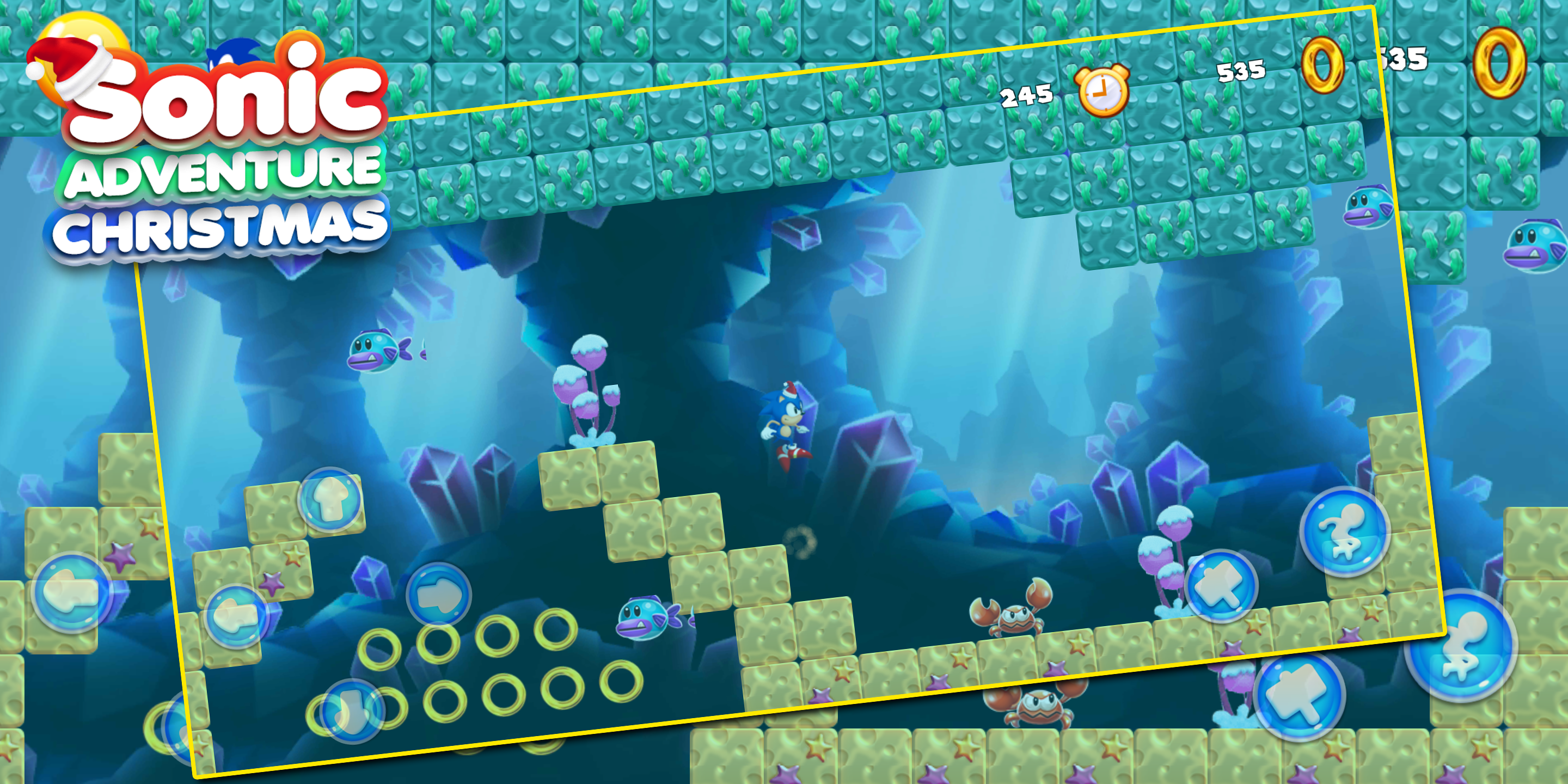 Super Sonic - Snow Adventure Game Screenshot