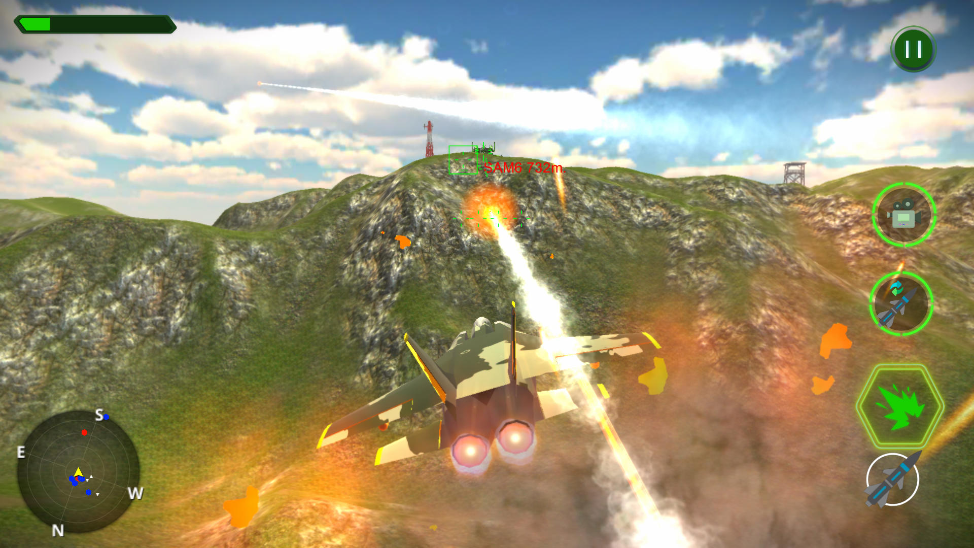 Modern Air Fighters ภาพหน้าจอเกม