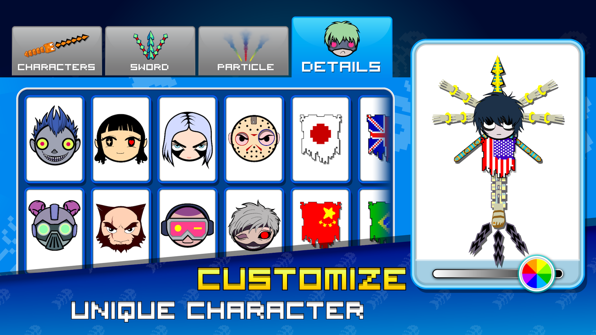 Pixel Sword Fish io Game Screenshot
