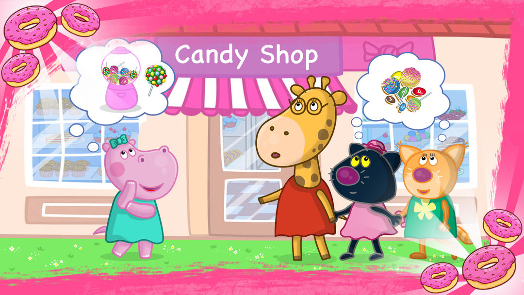 아이들을위한 달콤한 사탕 가게 게임 스크린 샷