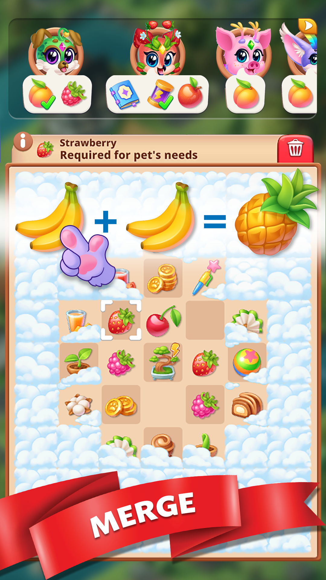 Magic Pets: Care & Merge Game Screenshot