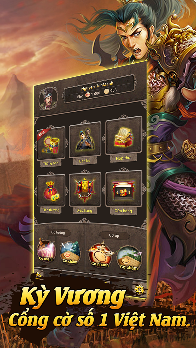 Cờ Tướng Cờ Úp Online Kỳ Vương ゲームのスクリーンショット