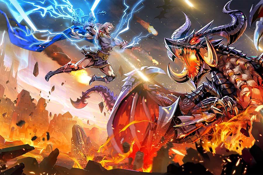 Screenshot of the video of Myth: Gods of Asgard