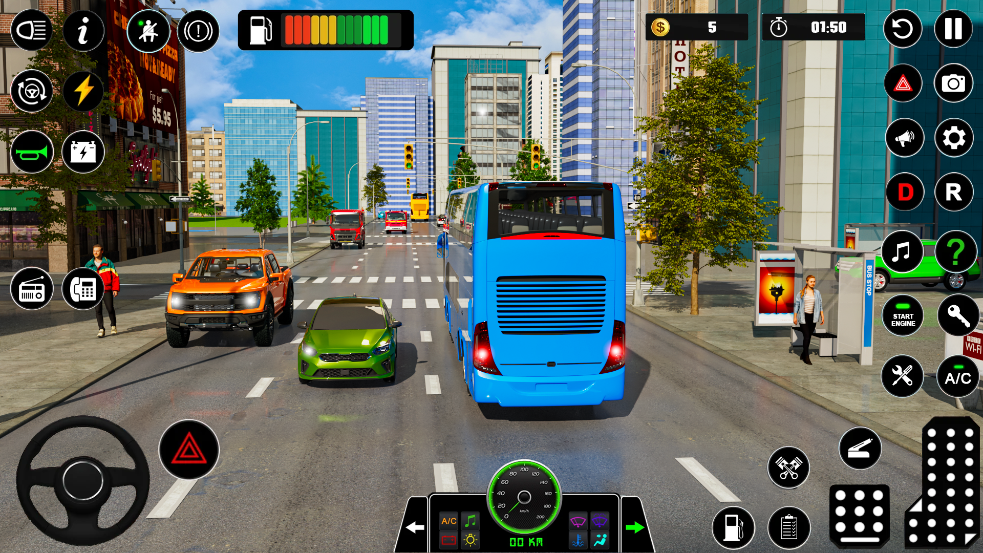 Bus Simulator Games offline 3D ภาพหน้าจอเกม