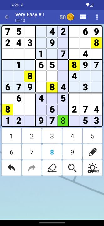 Screenshot 1 of Sudoku - Classic Brain Puzzle 2.8.8