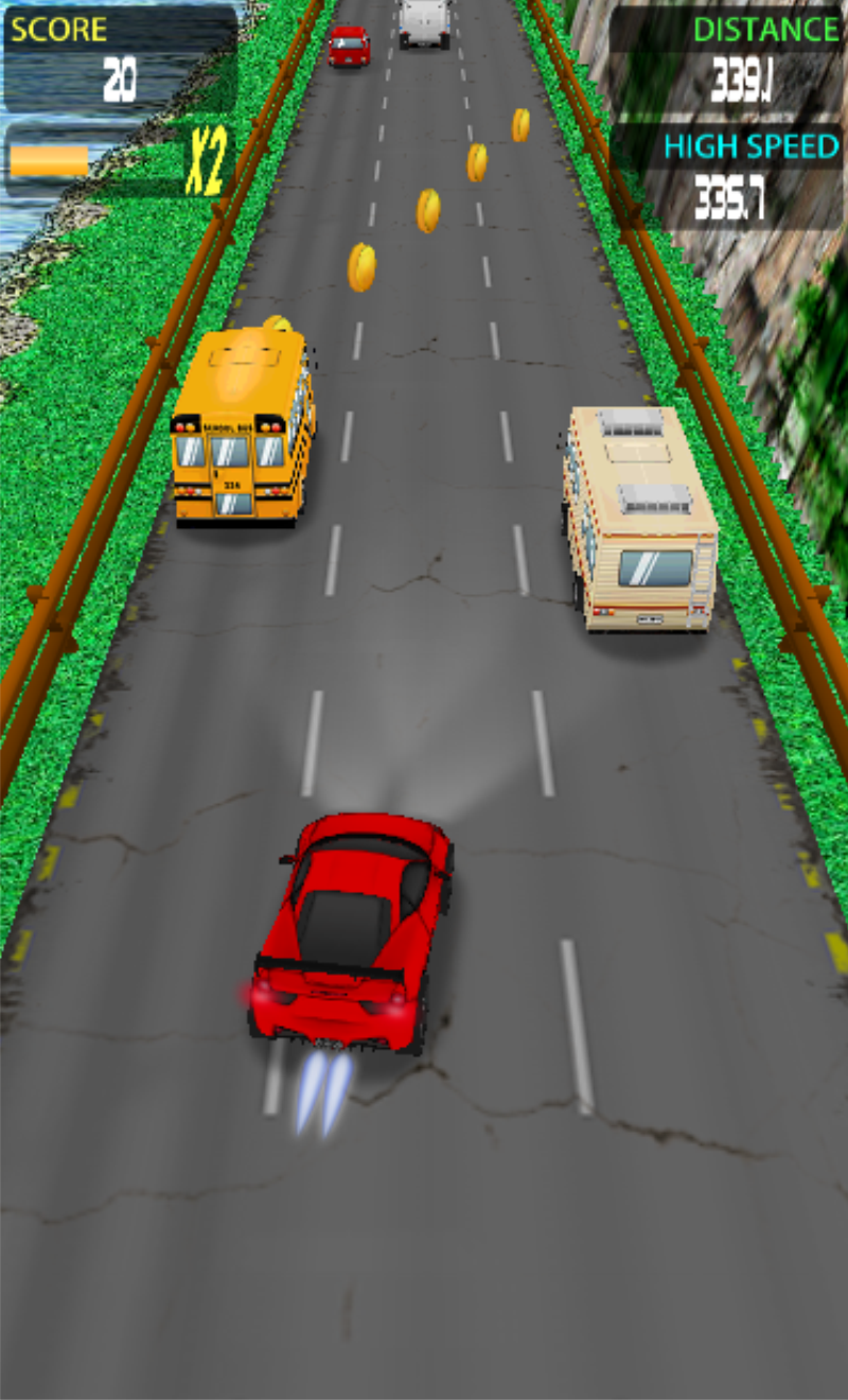 TOP Racing 3D Game Screenshot